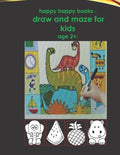happy happy books - draw and maze for kids age 2+: : Blank pages for drawing for children, including animals, fruits, etc. very beautiful - Paperback