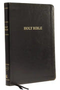 KJV, Thinline Bible, Large Print, Imitation Leather, Black, Red Letter Edition - Imitation Leather