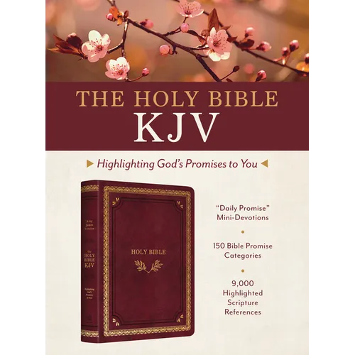 The Holy Bible Kjv: Highlighting God's Promises to You [Crimson & Gold] - Imitation Leather