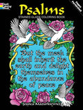 Psalms Stained Glass Coloring Book - Paperback