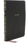 Nkjv, Thinline Bible, Giant Print, Leathersoft, Black, Thumb Indexed, Red Letter Edition, Comfort Print: Holy Bible, New King James Version - Imitation Leather