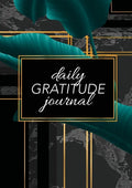 Daily Gratitude Journal: (Green Leaves with Black and Gold Background) A 52-Week Guide to Becoming Grateful - Paperback