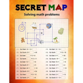 Secret Map: Mathematics Workbook Skills, Puzzles that uses numbers, Directions to lead the correct goal, Solving math problems, Ad - Paperback