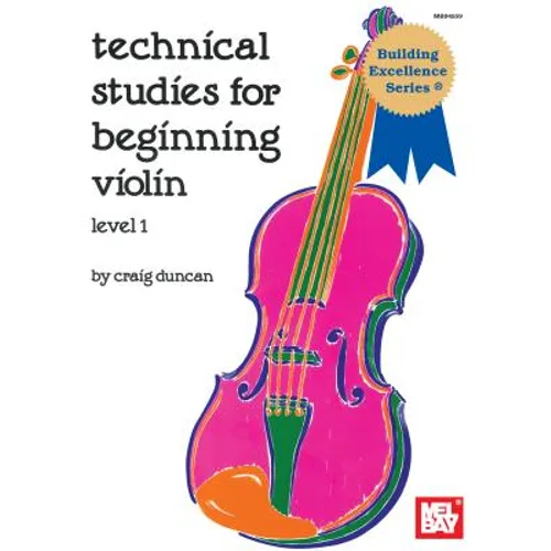 Technical Studies for Beginning Violin Lesson 1 - Paperback
