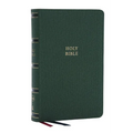 Nkjv, Single-Column Reference Bible, Verse-By-Verse, Green Leathersoft, Red Letter, Comfort Print - Imitation Leather