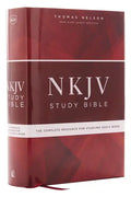 NKJV Study Bible, Hardcover, Red Letter Edition, Comfort Print: The Complete Resource for Studying God's Word - Hardcover