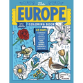 The Europe Coloring Book: 45 Maps with Capitals and National Symbols - Paperback