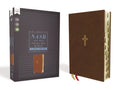 Nasb, Thinline Bible, Large Print, Leathersoft, Brown, Red Letter Edition, 1995 Text, Thumb Indexed, Comfort Print - Imitation Leather