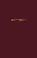 NIV, Reference Bible, Giant Print, Leather-Look, Burgundy, Red Letter Edition, Indexed, Comfort Print - Imitation Leather