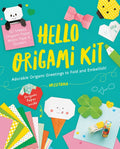 Hello Origami Kit: Adorable Origami Greetings to Fold and Embellish, Includes Paper, Washi Tape & Stickers - Paperback