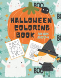 Halloween Coloring Book for Kids Ages 2-4: Cute Non-Scary Halloween Designs for Toddlers and Preschoolers Including Witches, Ghosts, Pumpkins, Monster - Paperback