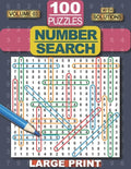 Number Search Puzzle Book: 100 Number Search Puzzles for Adults, Teens and Seniors, 8.5" x 11" Large Print-Edition, with Solutions, Volume 3 (Sea - Paperback