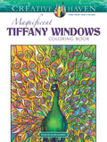Creative Haven Magnificent Tiffany Windows Coloring Book - Paperback