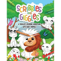 Scribbles and Giggles Coloring Adventure with Baby Animals: First Coloring book For a Toddler in Age 1-3 years old. 50 Super Cute Non-Distracted Pages - Paperback