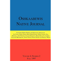 Oshkaabewis Native Journal (Vol. 4, No. 2) - Paperback