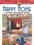 Creative Haven Happy Home: A Hygge Coloring Book - Paperback