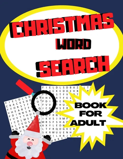 Christmas Word Search Book for Adult: Puzzles Large Print - Jumbo Challenging Brain Exercise - Word Find Activity Games - Wordsearching Holiday Game - - Paperback
