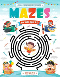 Challenging and Entertaining Mazes for Kids Ages 8-12: 100 Mazes Activity Book 8-10, 9-12, 10-12 years old Workbook for Children with Games, Puzzles, - Paperback