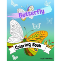 Butterfly Coloring Book: Adult Colouring Fun Stress Relief Relaxation and Escape - Paperback