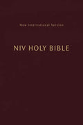 Niv, Holy Bible, Compact, Paperback, Burgundy, Comfort Print - Paperback