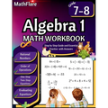 Algebra 1 Workbook 7th and 8th Grade: Grade 7-8 Algebra 1, Rational Numbers, Order of Operations, Solving One-Step and Two-Step Equations, One-Side Eq - Paperback