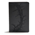 KJV Giant Print Reference Bible, Charcoal Leathertouch - Imitation Leather