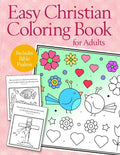 Easy Christian Coloring Book for Adults: Calming Large Print Psalms for Seniors and Beginners - Paperback