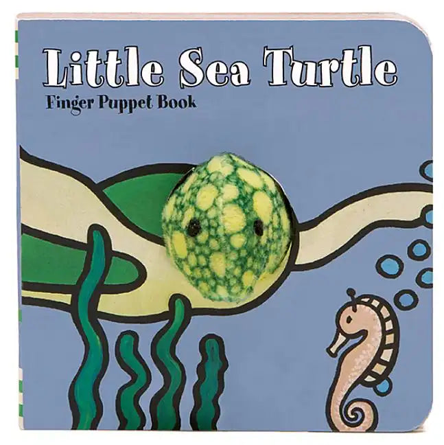 Little Sea Turtle: Finger Puppet Book: (Finger Puppet Book for Toddlers and Babies, Baby Books for First Year, Animal Finger Puppets) - Board Book