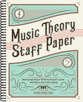 Music Theory Staff Paper: Manuscript Paper with Keyboard Layout and Space for Note-Taking - Spiral