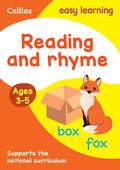Reading and Rhyme Ages 3-5: Ideal for Home Learning - Paperback