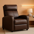 Brown Leather Recliner Chair With Adjustable Lumbar Support