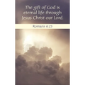 Funeral Bulletin: The Gift (Package of 100): Romans 6:23 (Kjv) - Paperback
