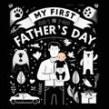 High Contrast Baby Book - Father's Day: My First Fathers Day For Newborn, Babies, Infants High Contrast Baby Book of Family days Black and White Baby - Paperback