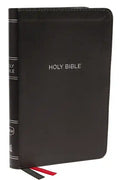 NKJV, Thinline Bible, Compact, Imitation Leather, Black, Red Letter Edition - Imitation Leather