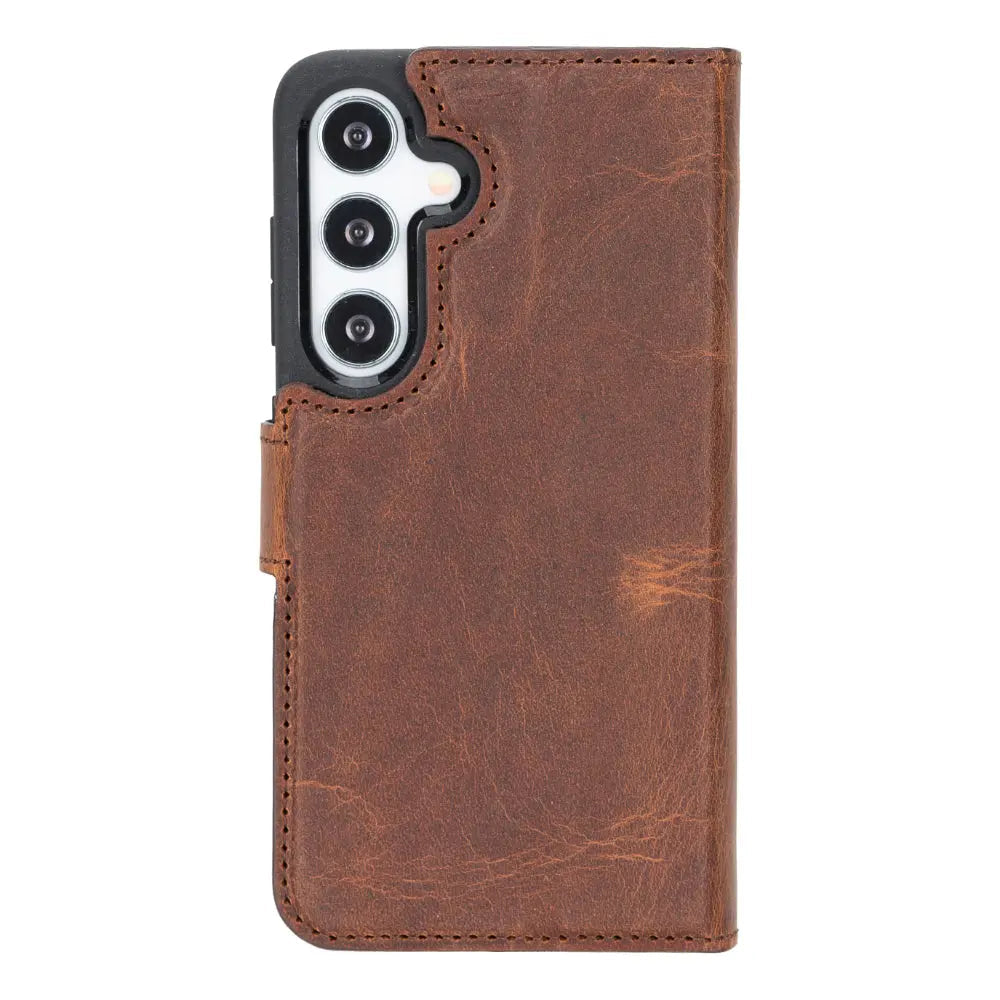 Samsung Galaxy S25 Leather Wallet Case Detachable RFID – Magic