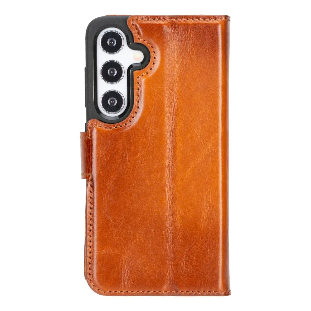 Samsung Galaxy S25 Leather Wallet Case Detachable RFID – Magic