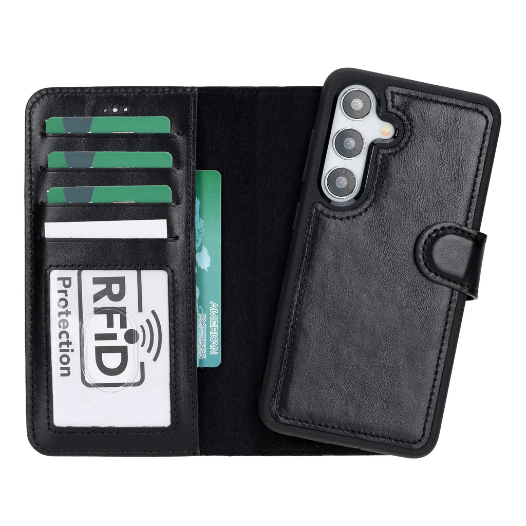 Samsung Galaxy S24 Ultra Leather Wallet Case Detachable RFID – Magic