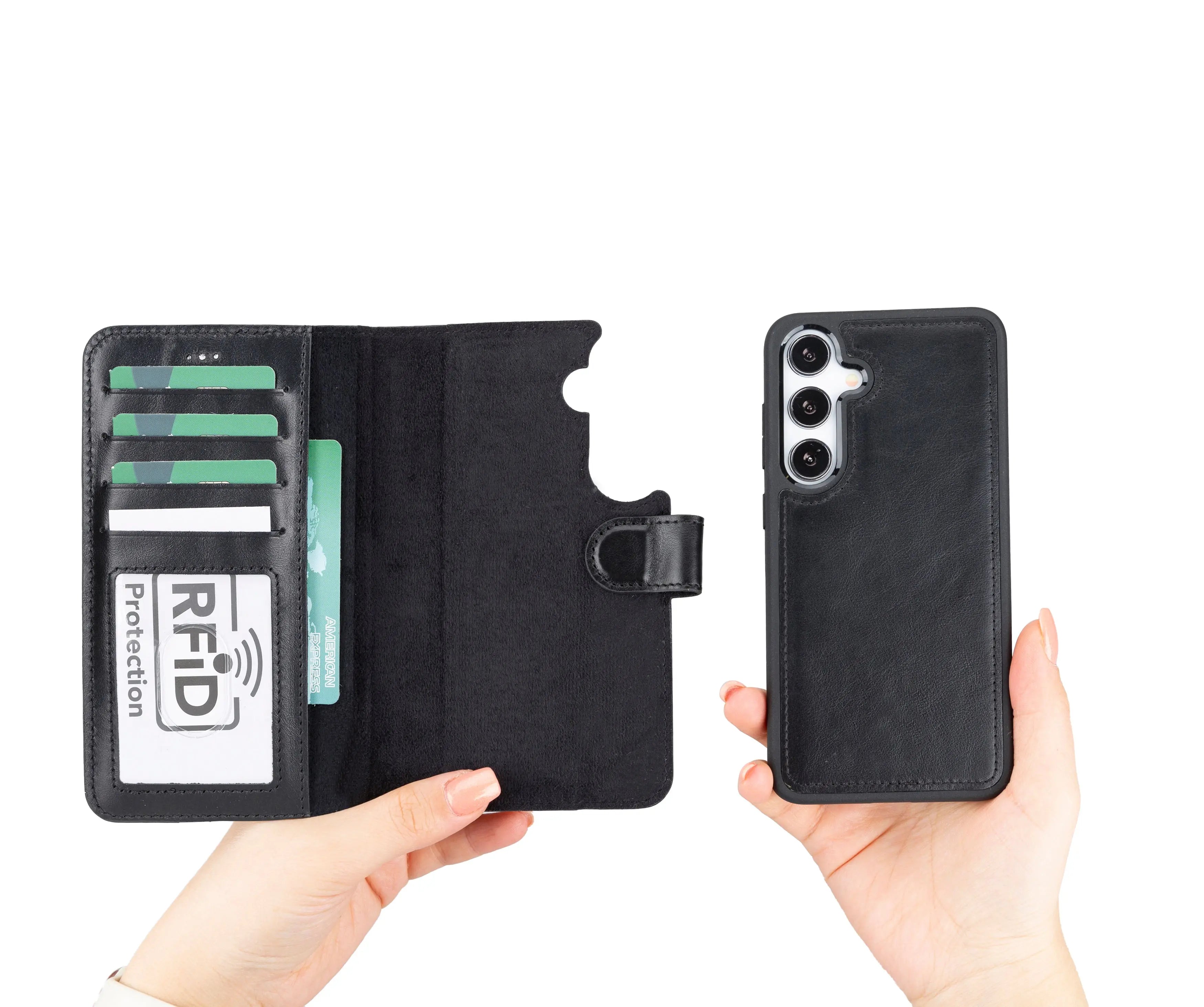 Samsung Galaxy S24 Plus Leather Wallet Case Detachable RFID – Magic