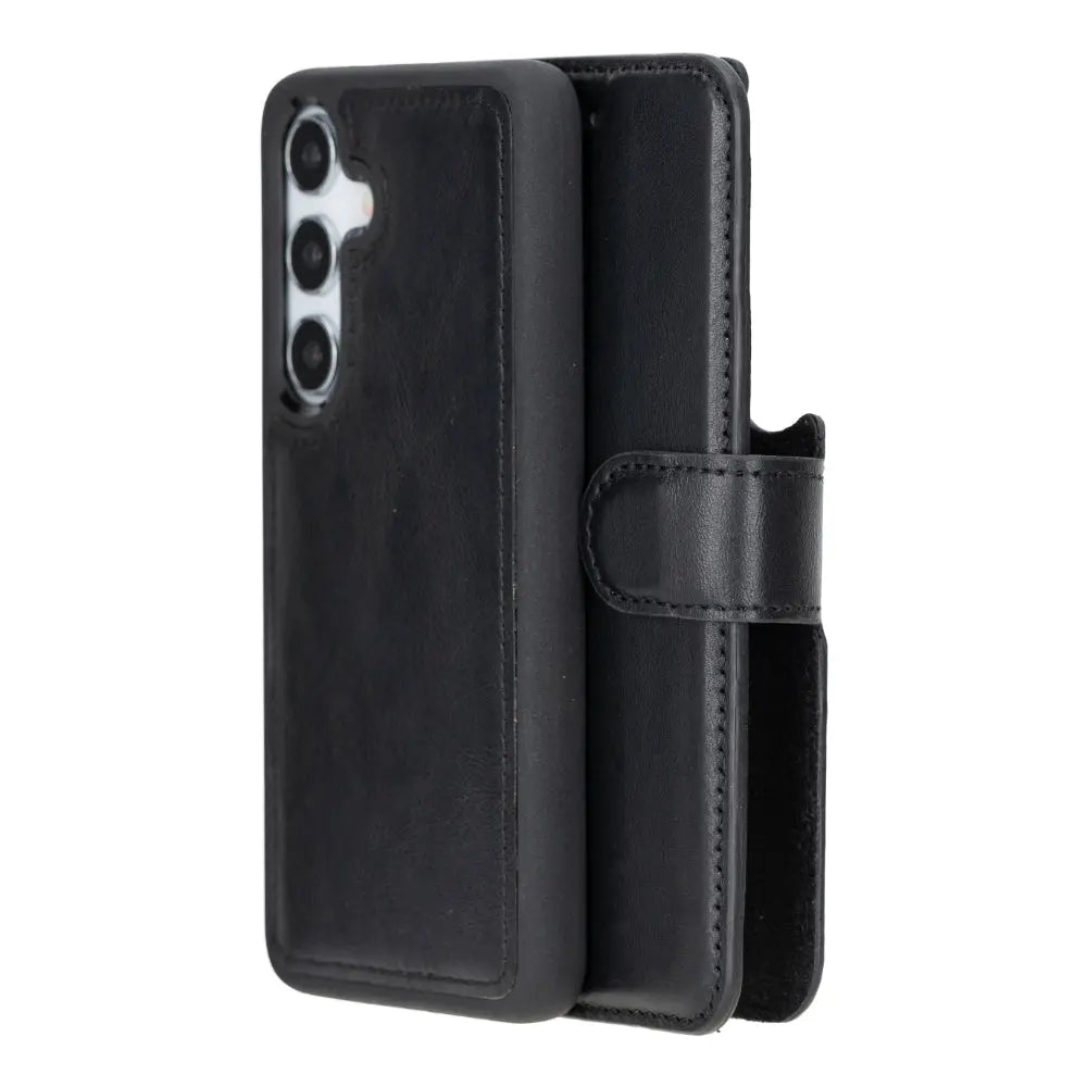 Samsung Galaxy S25 Leather Wallet Case Detachable RFID – Magic