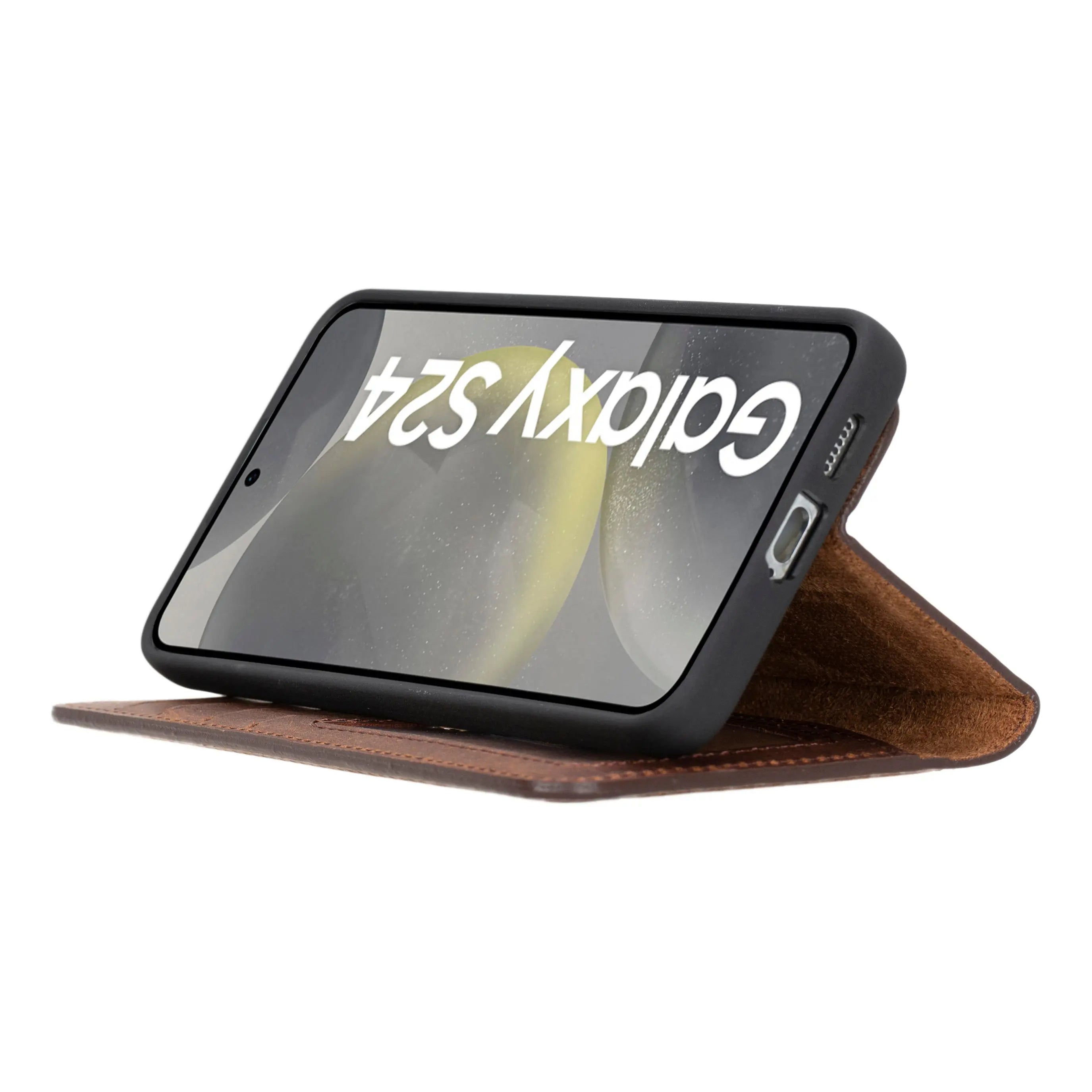 Samsung Galaxy S24 Leather Wallet Case Detachable RFID – Magic