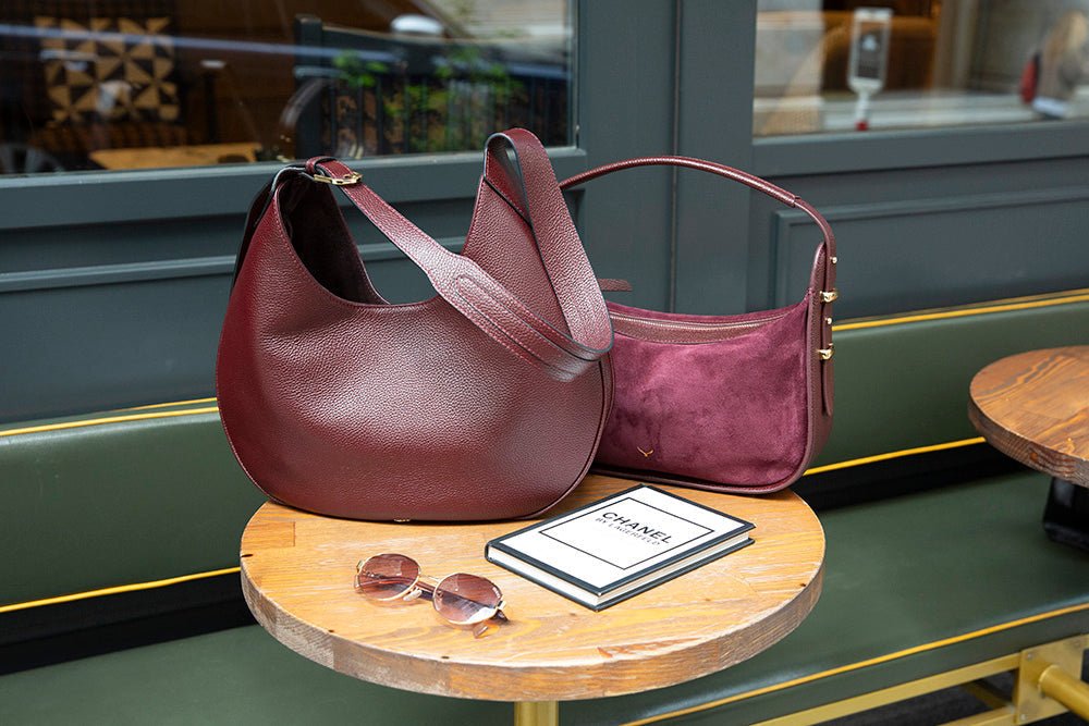 Rosa Women’s Leather Shoulder Bag – Genuine Leather Crescent Bag for Everyday Elegance | Minimal & Handcrafted