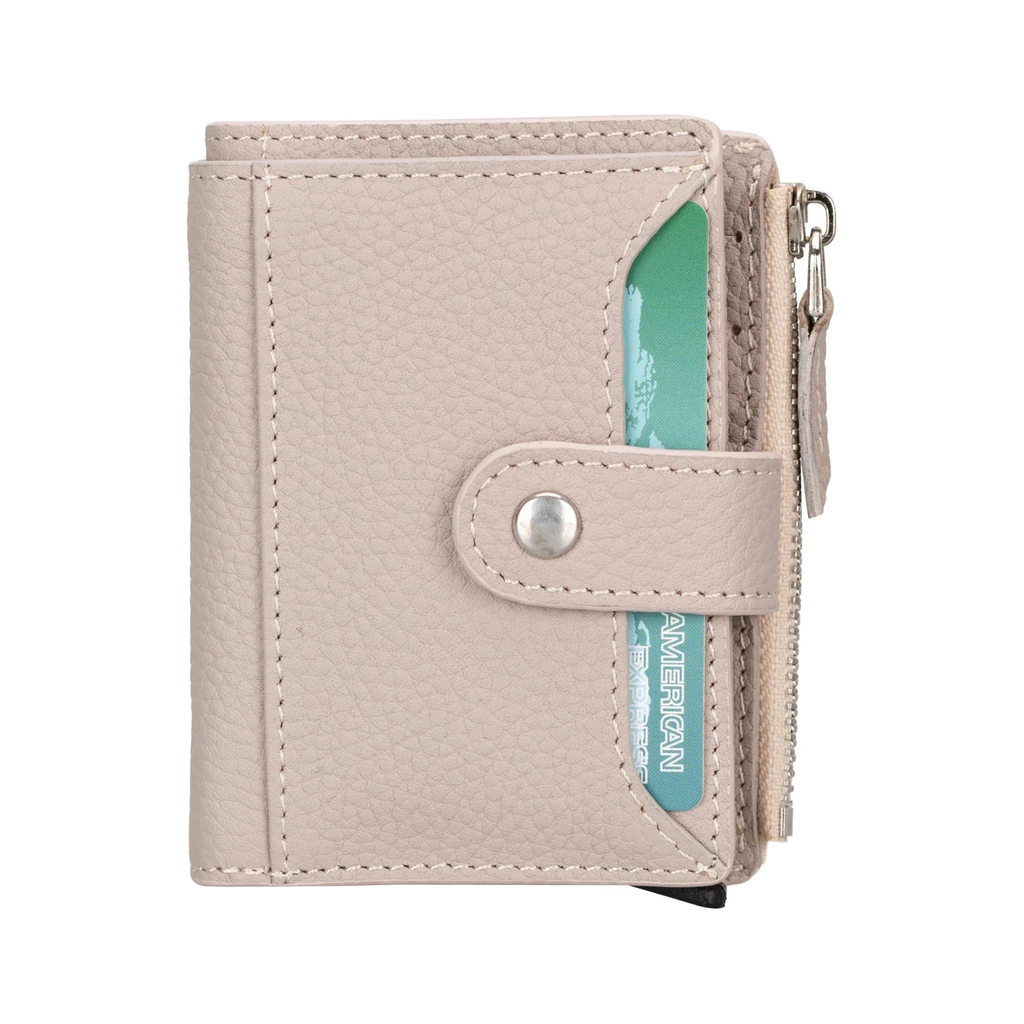 Leather Zip Mechanical Card Holder