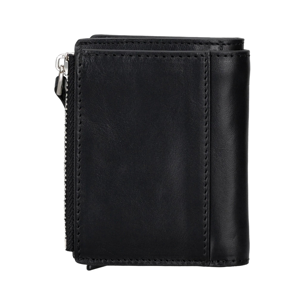 Leather Zip Mechanical Card Holder
