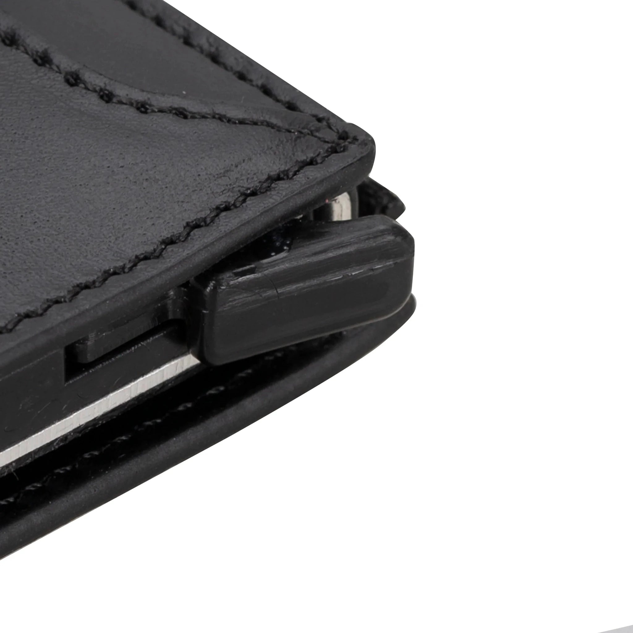 Leather Zip Mechanical Card Holder