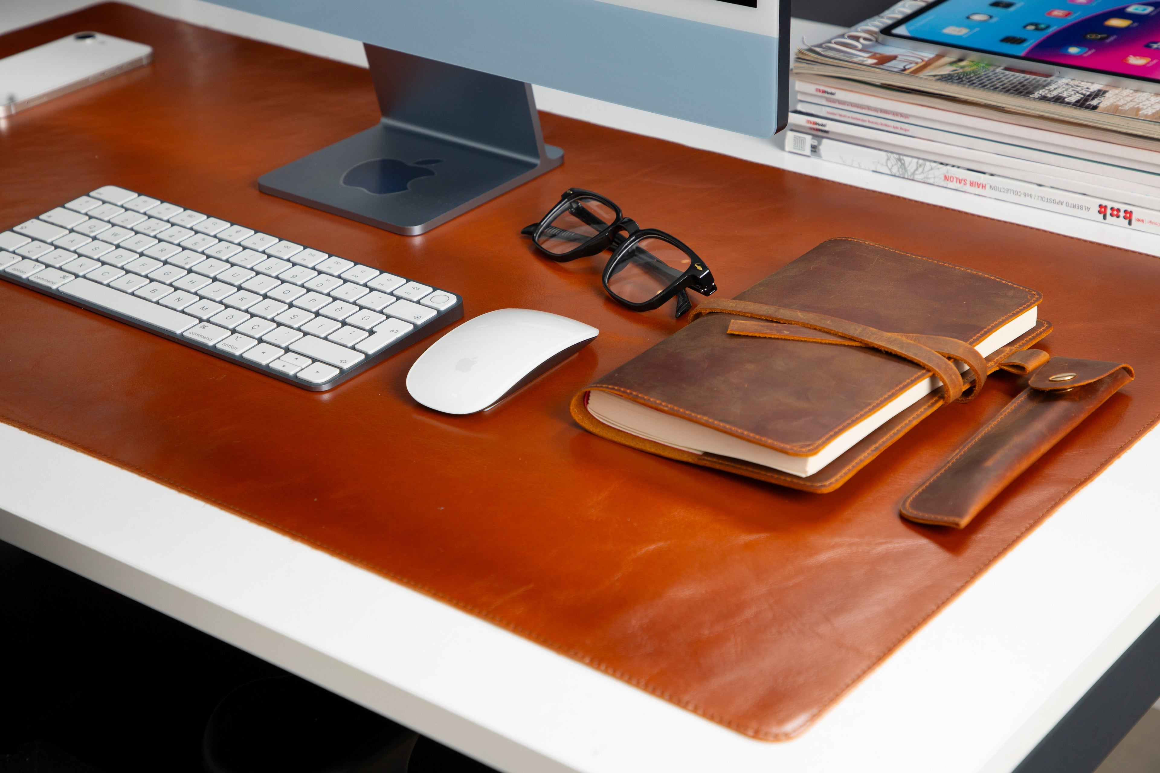 Natural Leather Desk Mat (91 cm x 48 cm)