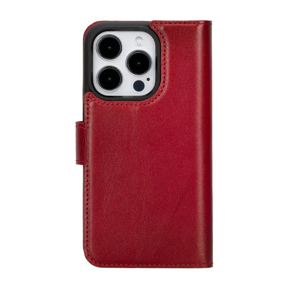 iPhone 16 Pro Max Leather Wallet Case Detachable RFID MagSafe – Magic Series