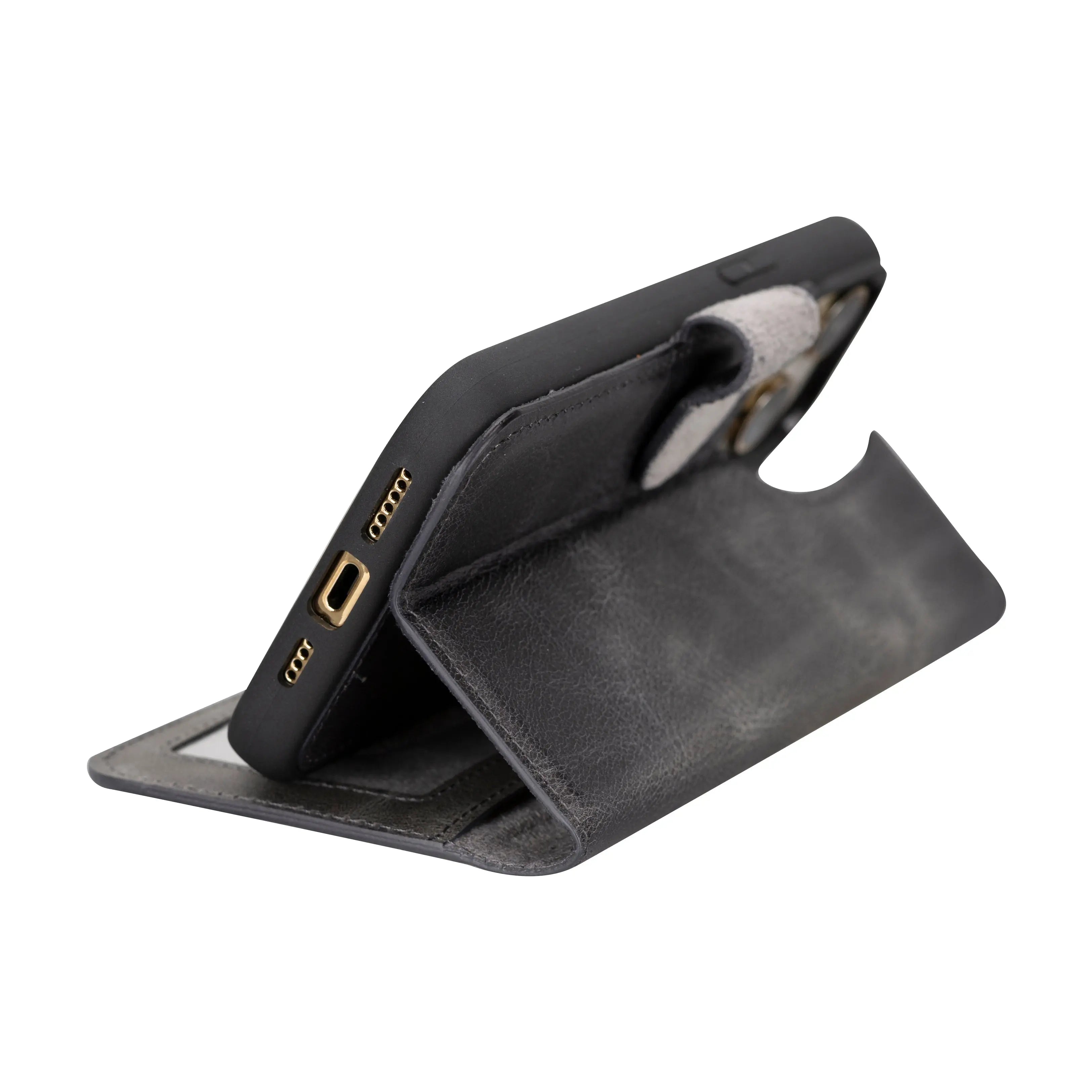 iPhone 16 Pro Max Leather Wallet Case Detachable RFID MagSafe – Magic Series