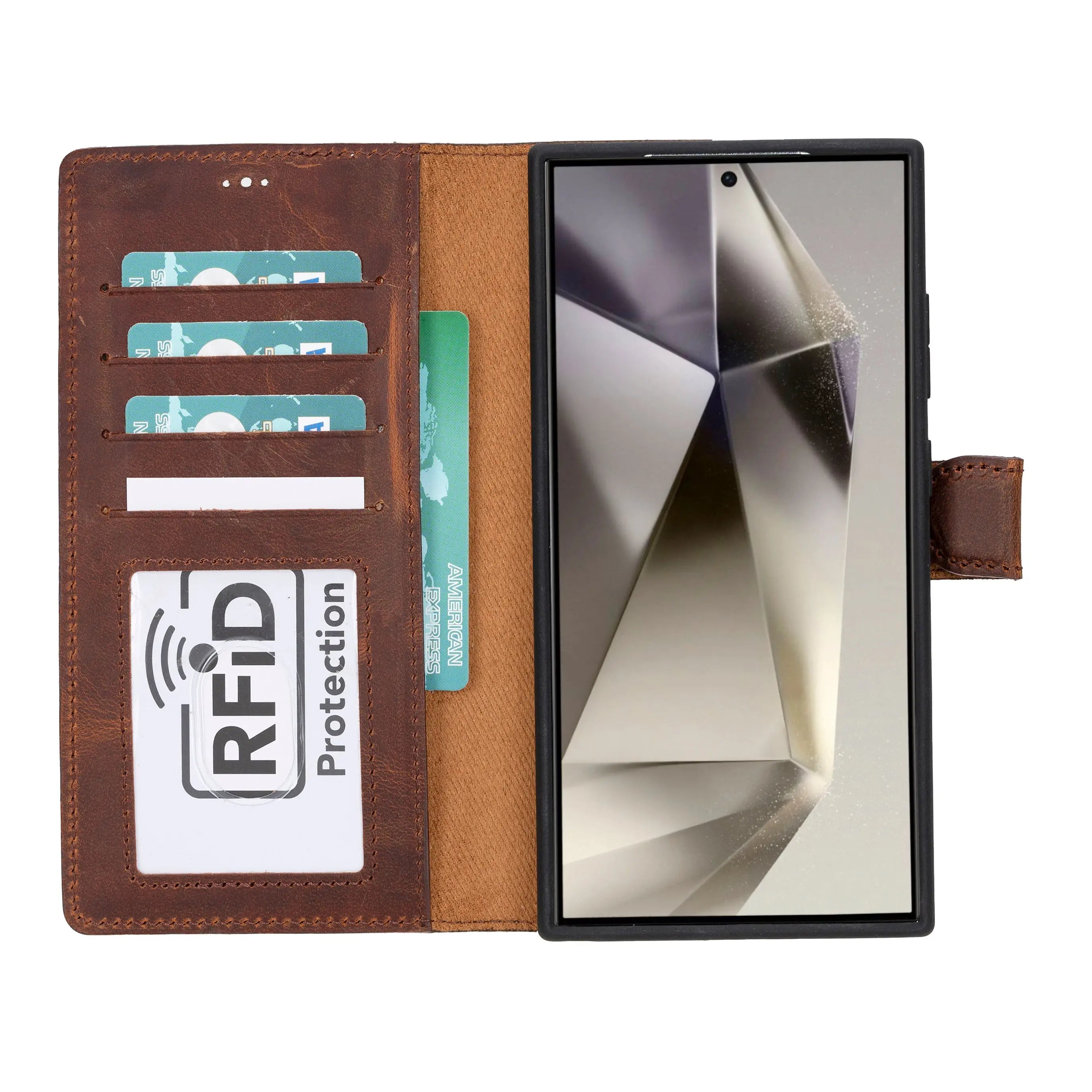 Samsung Galaxy S24 Plus Leather Wallet Case Detachable RFID – Magic