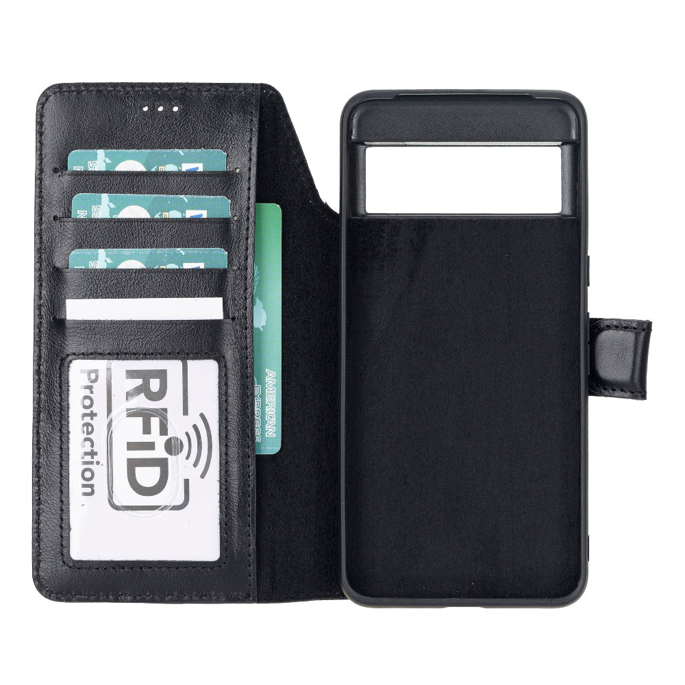 Google Pixel 8 Pro Leather Wallet Case Detachable RFID – Magic
