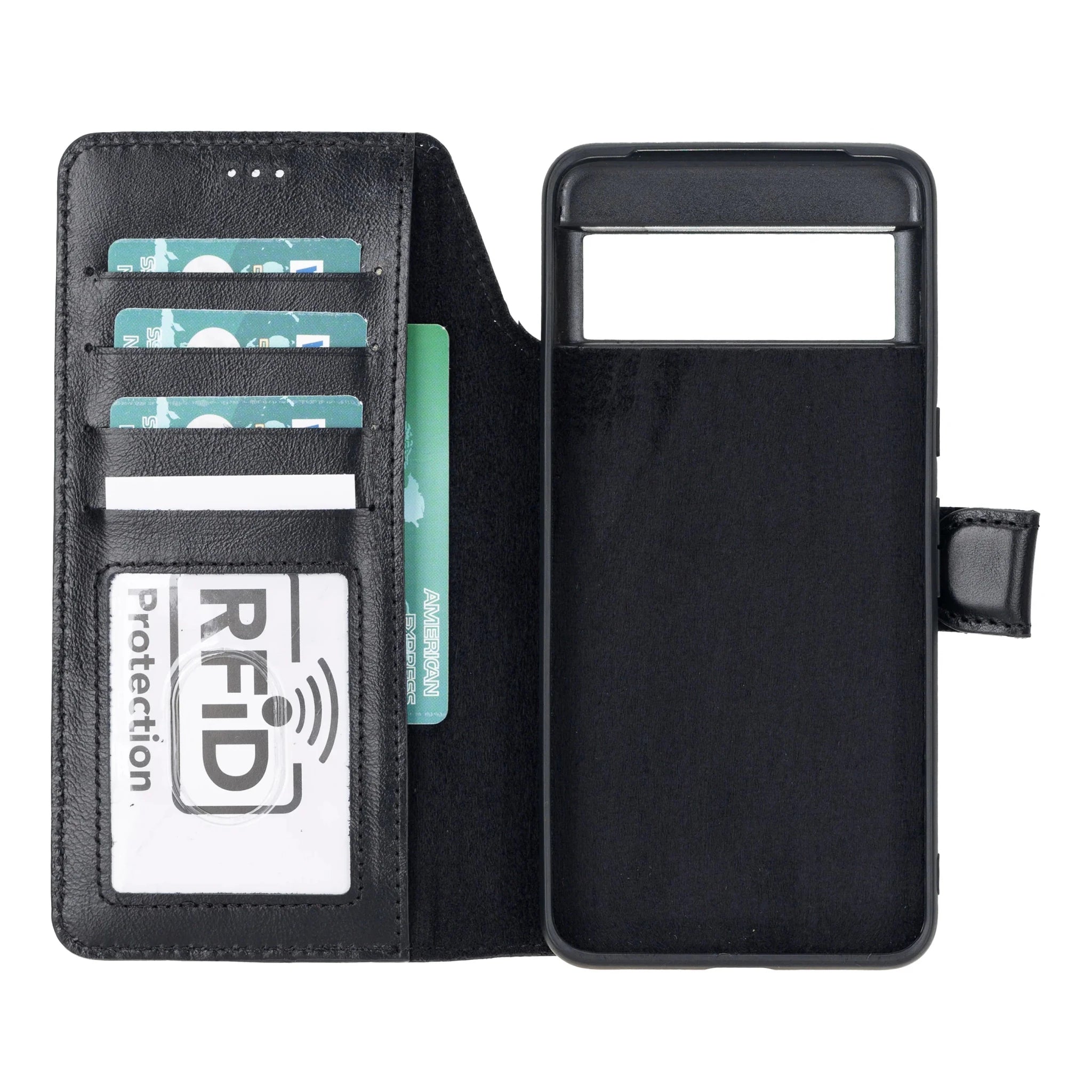 Google Pixel 10 Pro XL Leather Wallet Case Detachable RFID – Magic